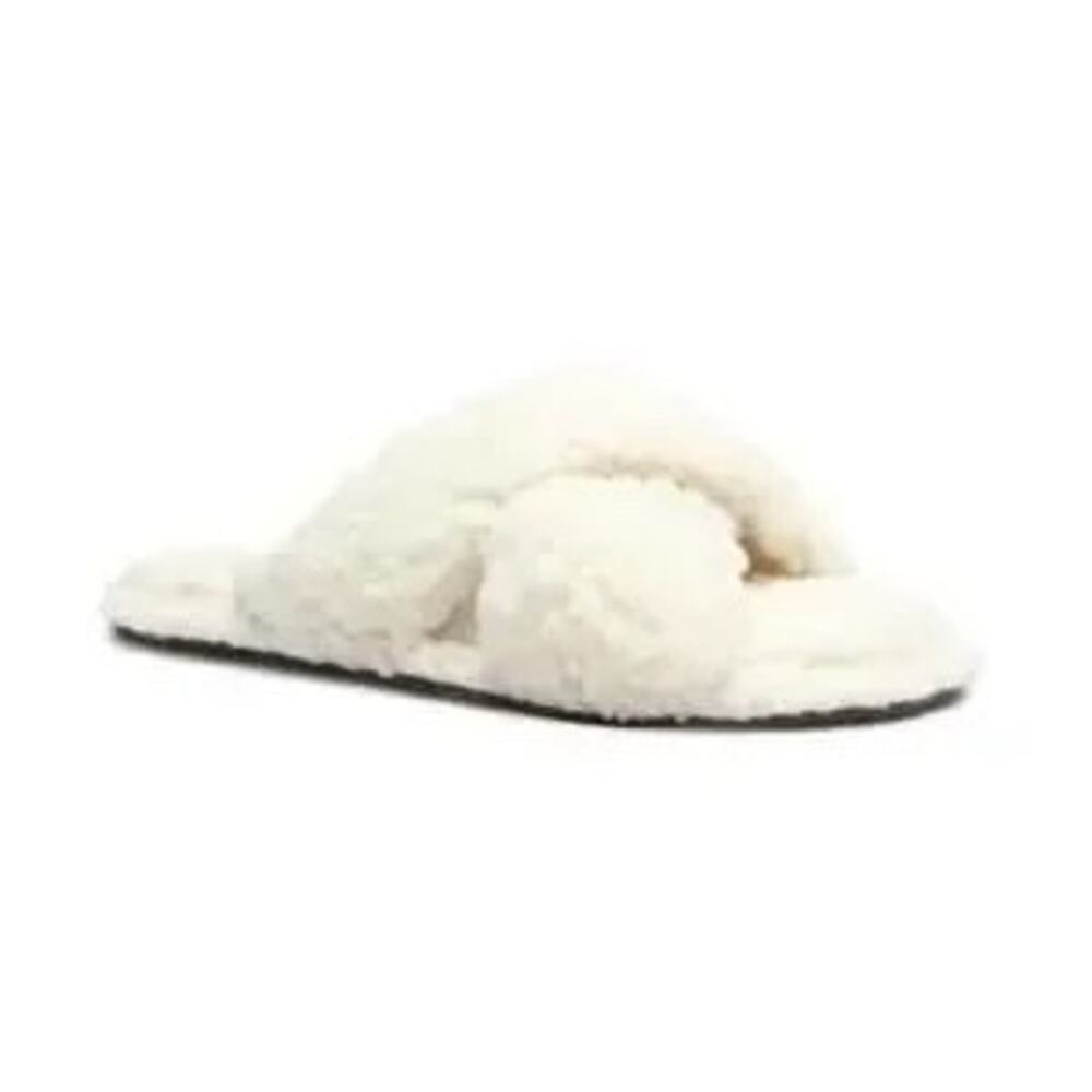 Schutz Dynora Faux Shearling Fuzzy Slippers